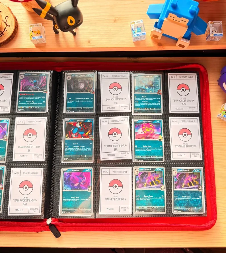Classeur presque complet pour finaliser un master set Pokémon